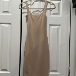 American Apparel nude midi dress size XS